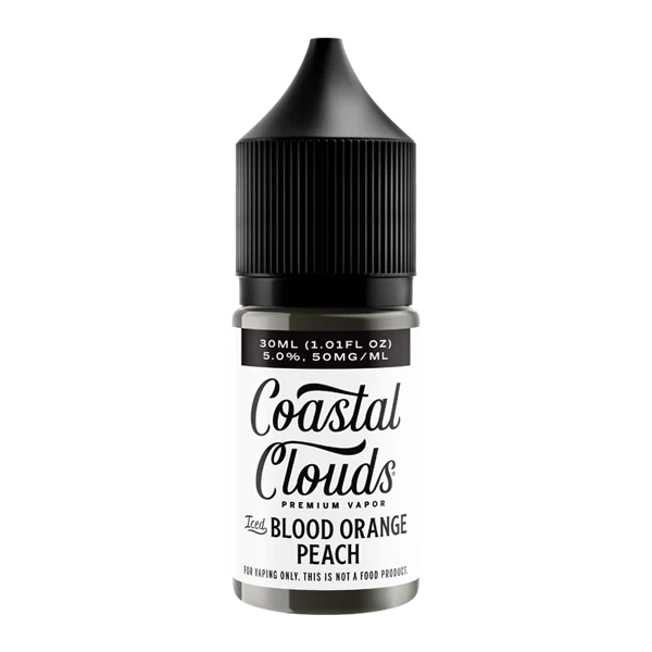 Iced Blood Orange Peach E-Liquid - Coastal Clouds Salt Nic 30ml